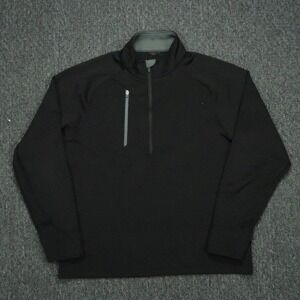Zero Restriction Pullover Mens Medium Black Tour Series Quarter Zip Stretch
